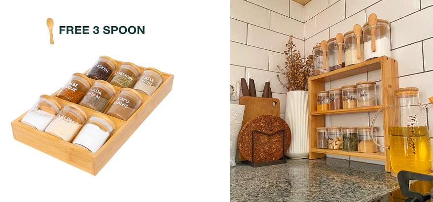 Cara Memilih Bumbu Dapur Berkualitas dan Rak Bumbu Dapur Desain Cantik dari Grinn Living