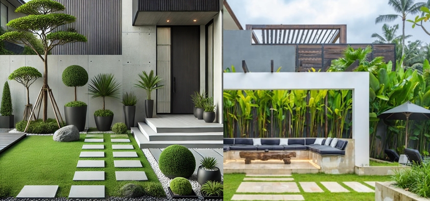 Tren Taman Modern 2025, Jasa Potong Rumput Jadi Kunci Estetika Rumah
